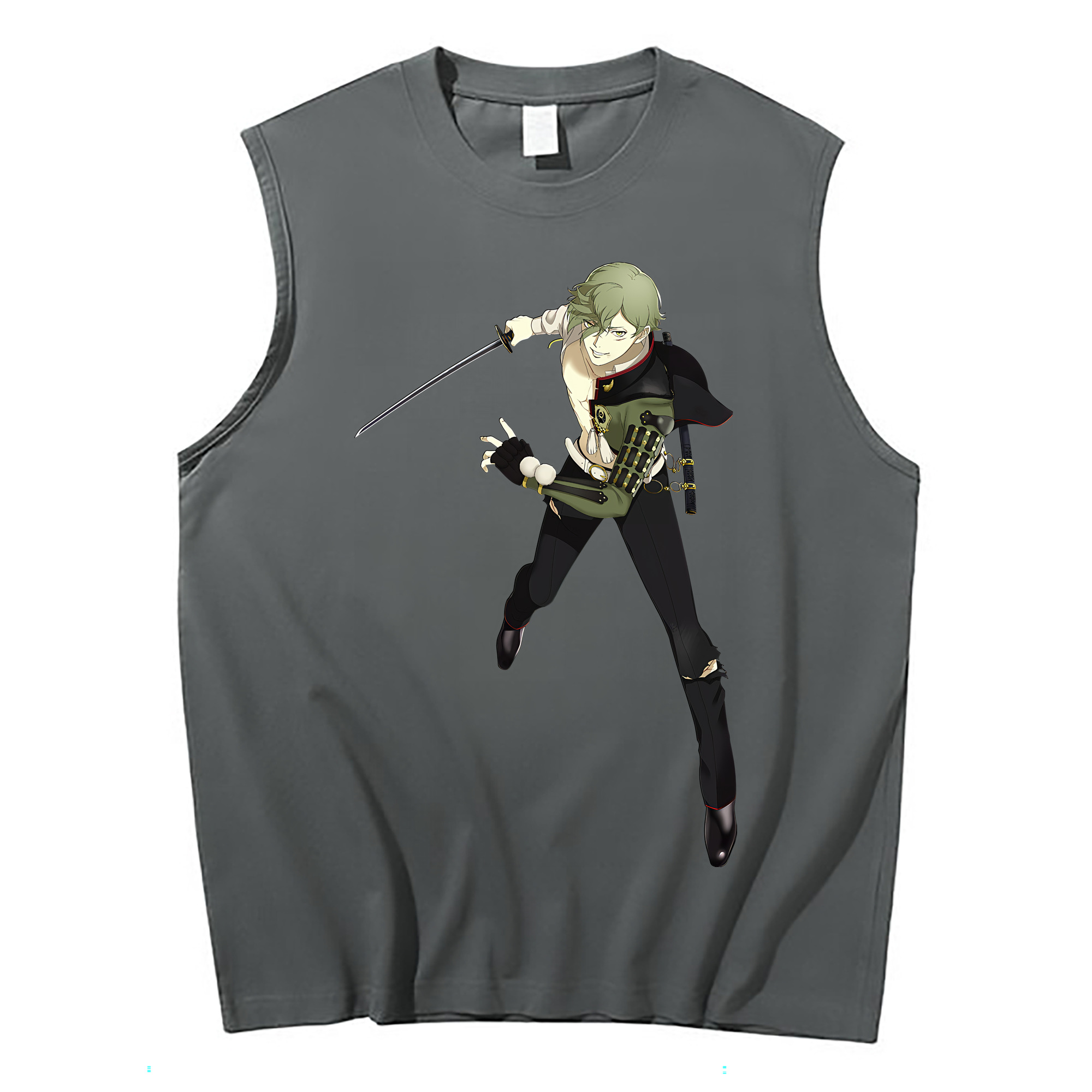 （画像用） 刀剣乱舞 Touken Ranbu コットン100％タンクトップ（フロントプリント）